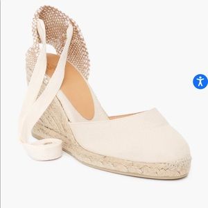 NWT Casatañer Carina Espadrilles in White/Ivory